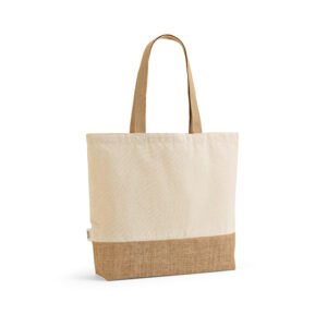 JCB011A1- Jute and cotton canvas bag