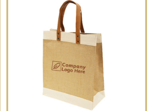 JCB011 - Jute and cotton canvas bag